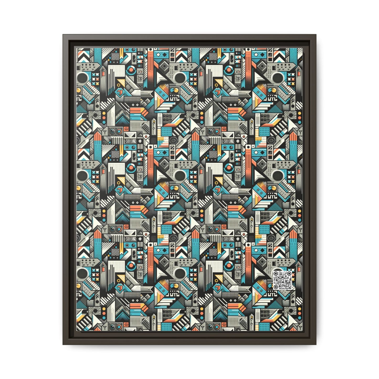 Digital Street Art Urban Street Style Matte Canvas, Framed (multi-color) - 8404 Design-81 A