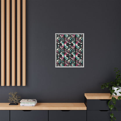 Digital Artistry Digital-native Streetwear Matte Canvas, Framed (multi-color) - 8404 Design-62 B