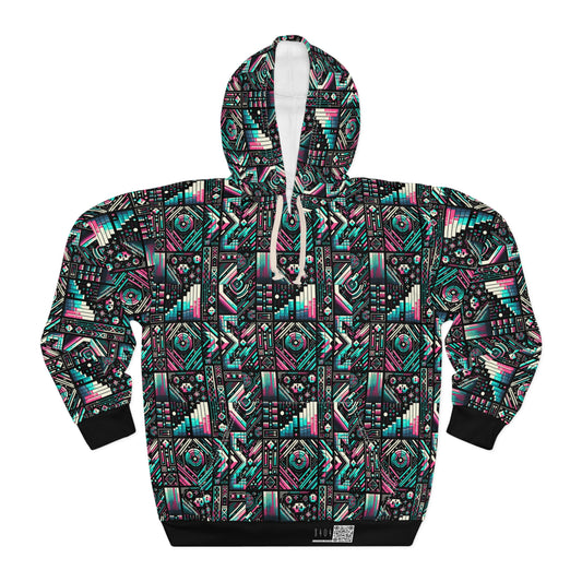 Digital Artistry Digital-native Streetwear Pullover Hoodie - 8404 Design-60