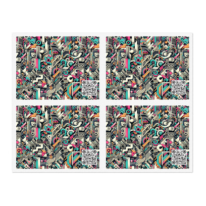 Digital Street Art Urban Street Style Sticker Sheet - 8404 Design-74