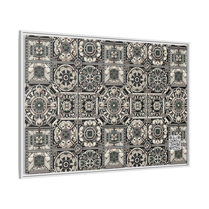 Cyber Garden Party Tech Garden Extravaganza Matte Canvas, Framed (multi-Color) - 8404 Design-45 A