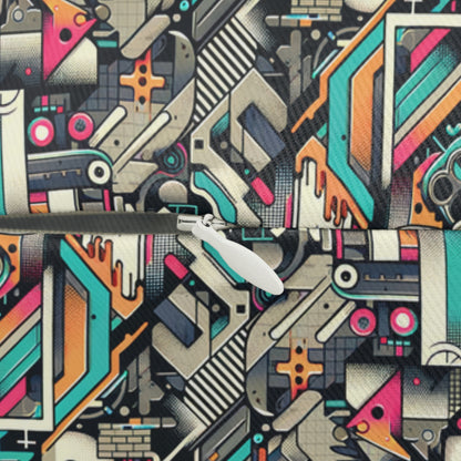 Digital Street Art Urban Street Style Spun Polyester Lumbar Pillow - 8404 Design-74 S