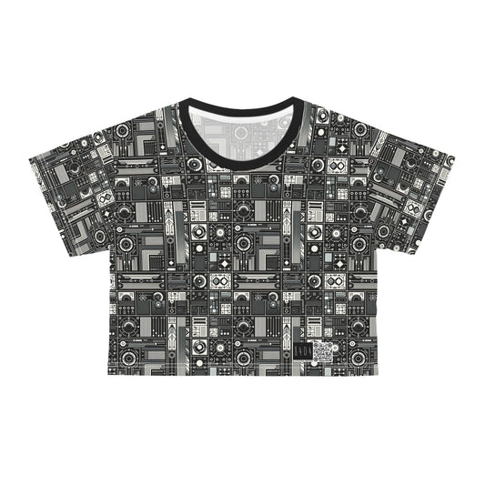 Digital Minimalism Minimalist Tech Crop Tee - 8404 Design-62