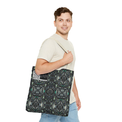 Tech Noir Tech-Forward Minimalism Tote Bag - 8404 Design-52