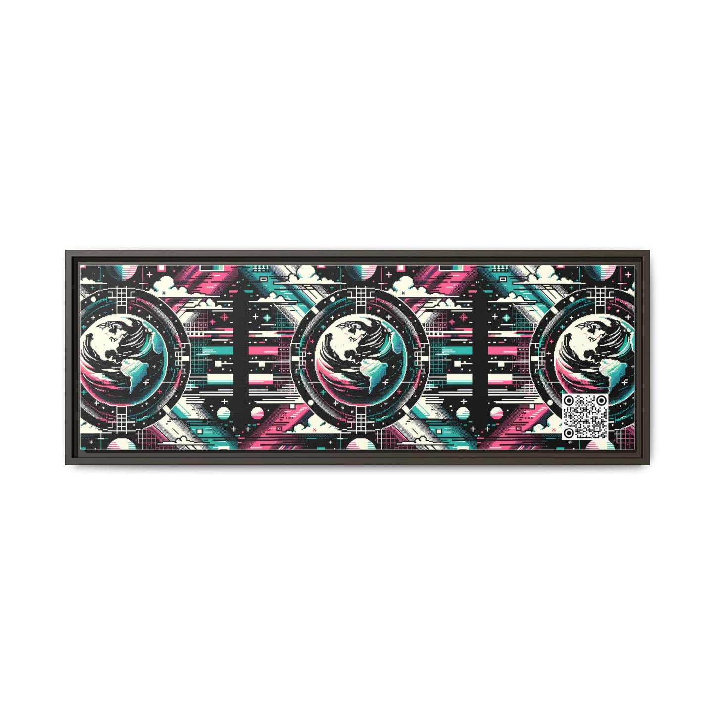 Digital Artistry Digital-native Streetwear Matte Canvas, Framed (multi-color) - 8404 Design-62 B