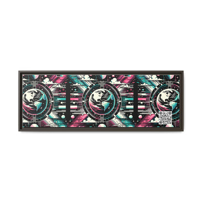 Digital Artistry Digital-native Streetwear Matte Canvas, Framed (multi-color) - 8404 Design-62 B
