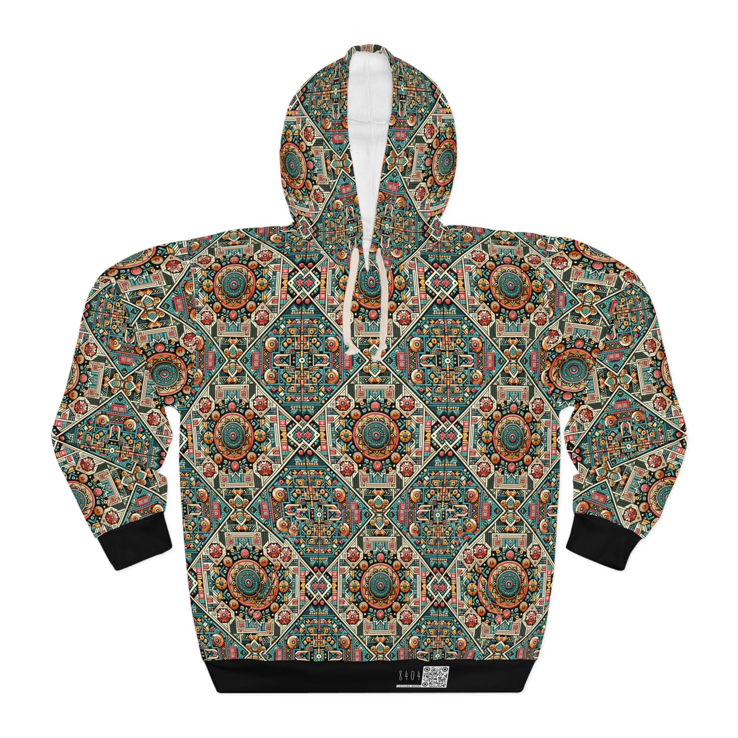 Cultural Fusion Tech Blend of Cultural Heritage With Tech-Inspired Elements Pullover Hoodie - 8404 Design-74