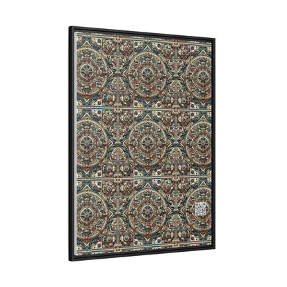 Urban Renaissance Historical Fusion With Street Edge Matte Canvas, Framed (multi-Color) - 8404 Design-57 A