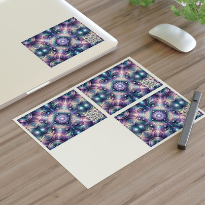 Iridescent Tech Fusion Tech-Forward Streetwear Sticker Sheets - 8404 Design-61