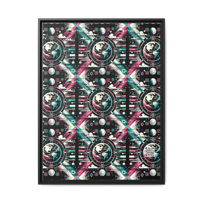 Digital Artistry Digital-native Streetwear Matte Canvas, Framed (multi-color) - 8404 Design-62 A