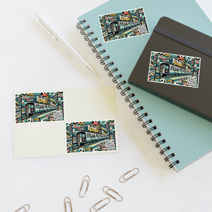 Retro Graffiti Revival Retro Urban Street Art Sticker Sheets - 8404 Design-47
