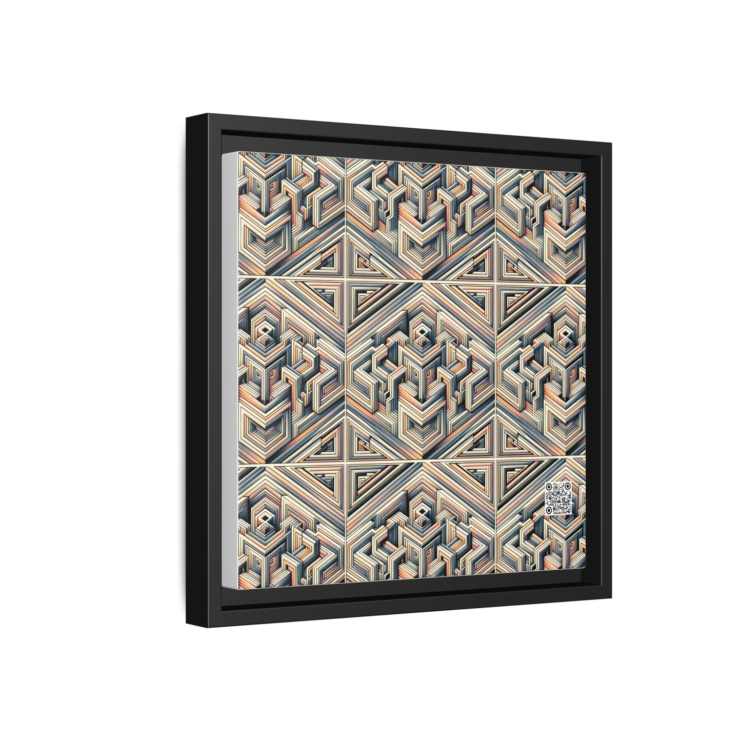 Tech Illusion Graphics Futuristic Artistry Matte Canvas, Framed (multi-color) - 8404 Design-52 B