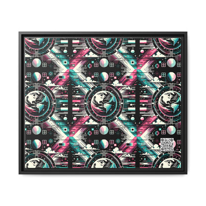 Digital Artistry Digital-native Streetwear Matte Canvas, Framed (multi-color) - 8404 Design-62 B