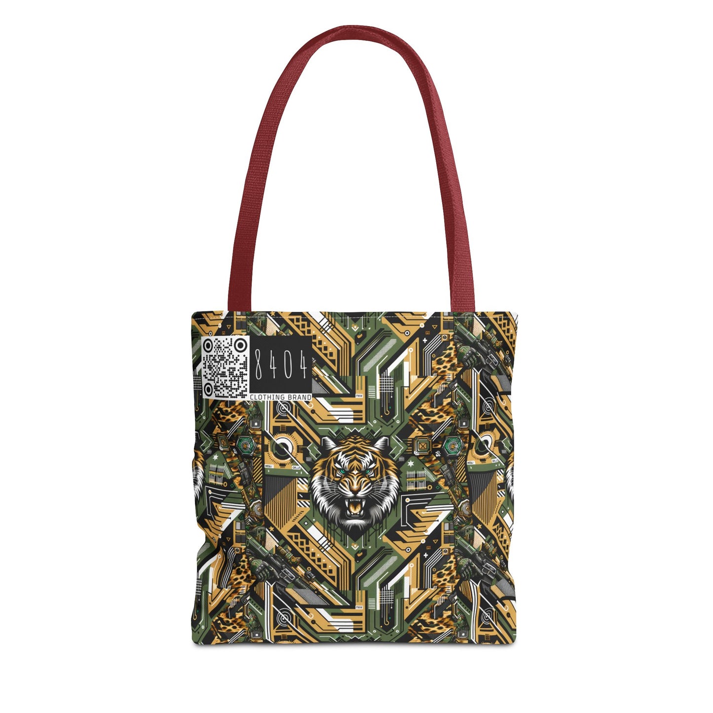 Neo-Camo Fusion Tech-Forward Streetwear Tote Bag - 8404 Design-58