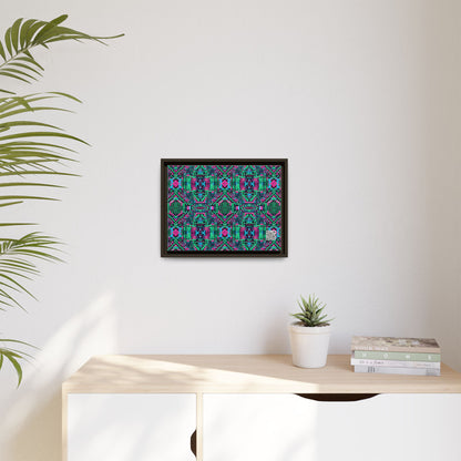 Digital Glitch Vibes Tech-Inspired Streetwear Matte Canvas, Framed (multi-Color) - 8404 Design-71 A