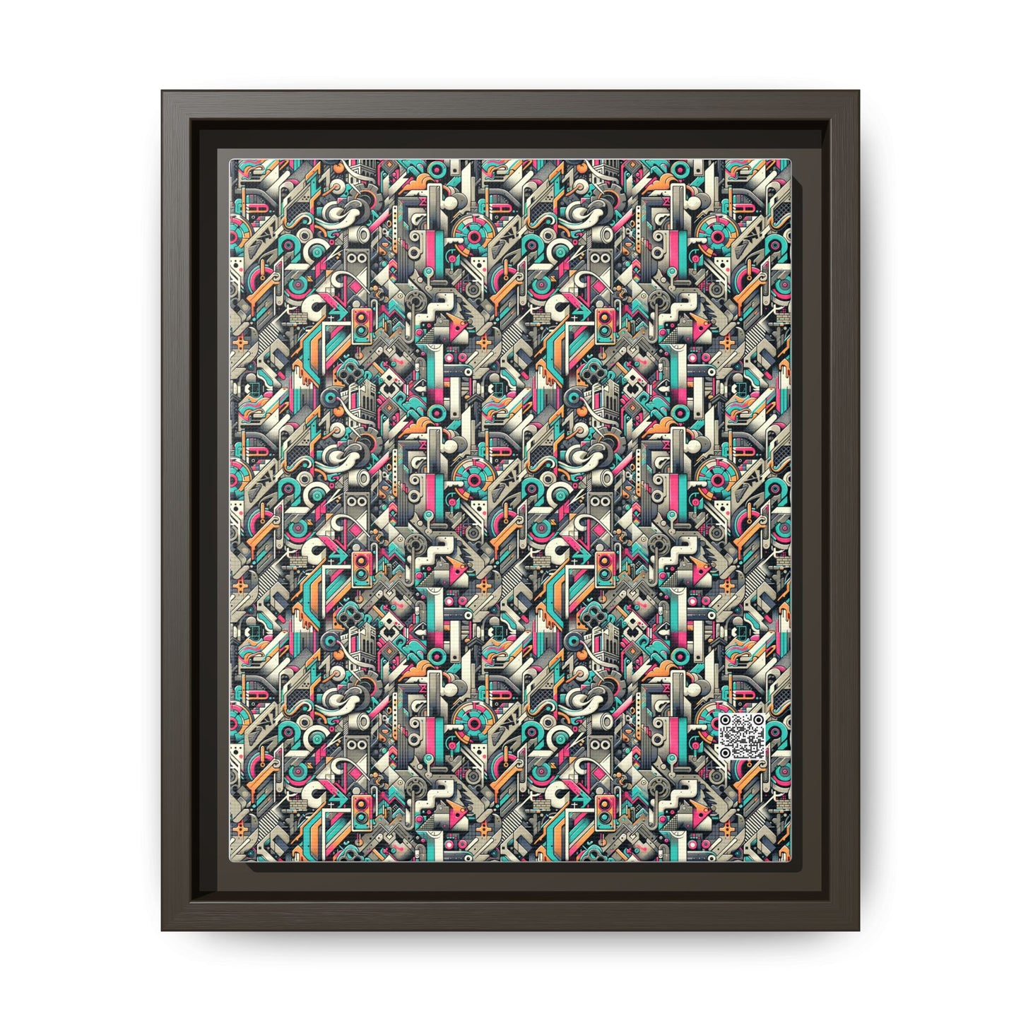 Digital Street Art Urban Street Style Matte Canvas, Framed (multi-color) - 8404 Design-74 B