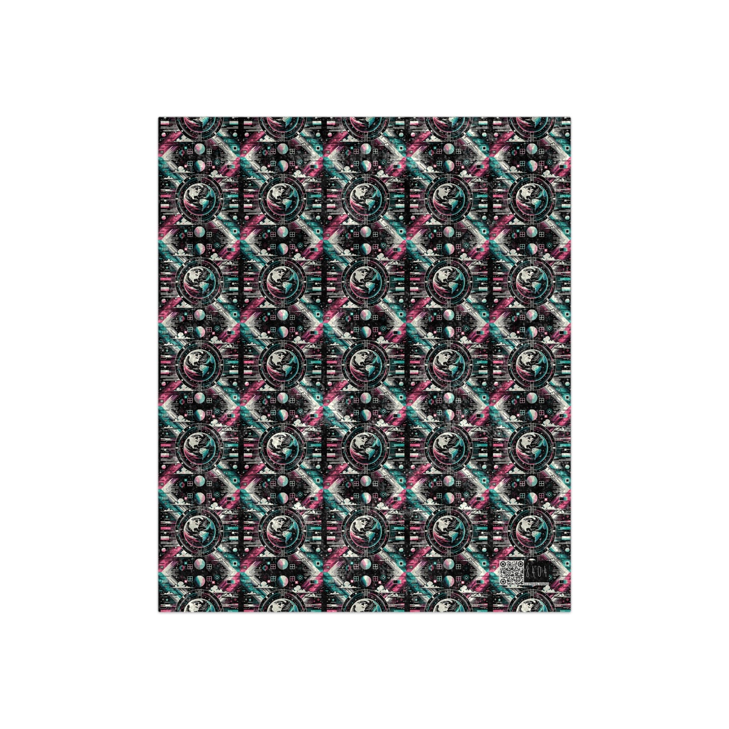 Digital Artistry Digital-native Streetwear Crushed Velvet Blanket - 8404 Design-62