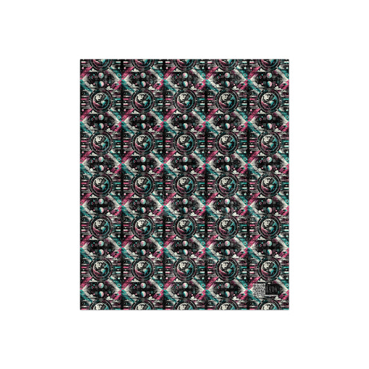 Digital Artistry Digital-native Streetwear Crushed Velvet Blanket - 8404 Design-62