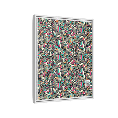 Digital Street Art Urban Street Style Matte Canvas, Framed (multi-color) - 8404 Design-74 B