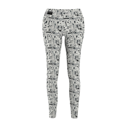 Digital Minimalism Minimalist Tech Women's Cut & Sew Casual Leggings - 8404 Design-53