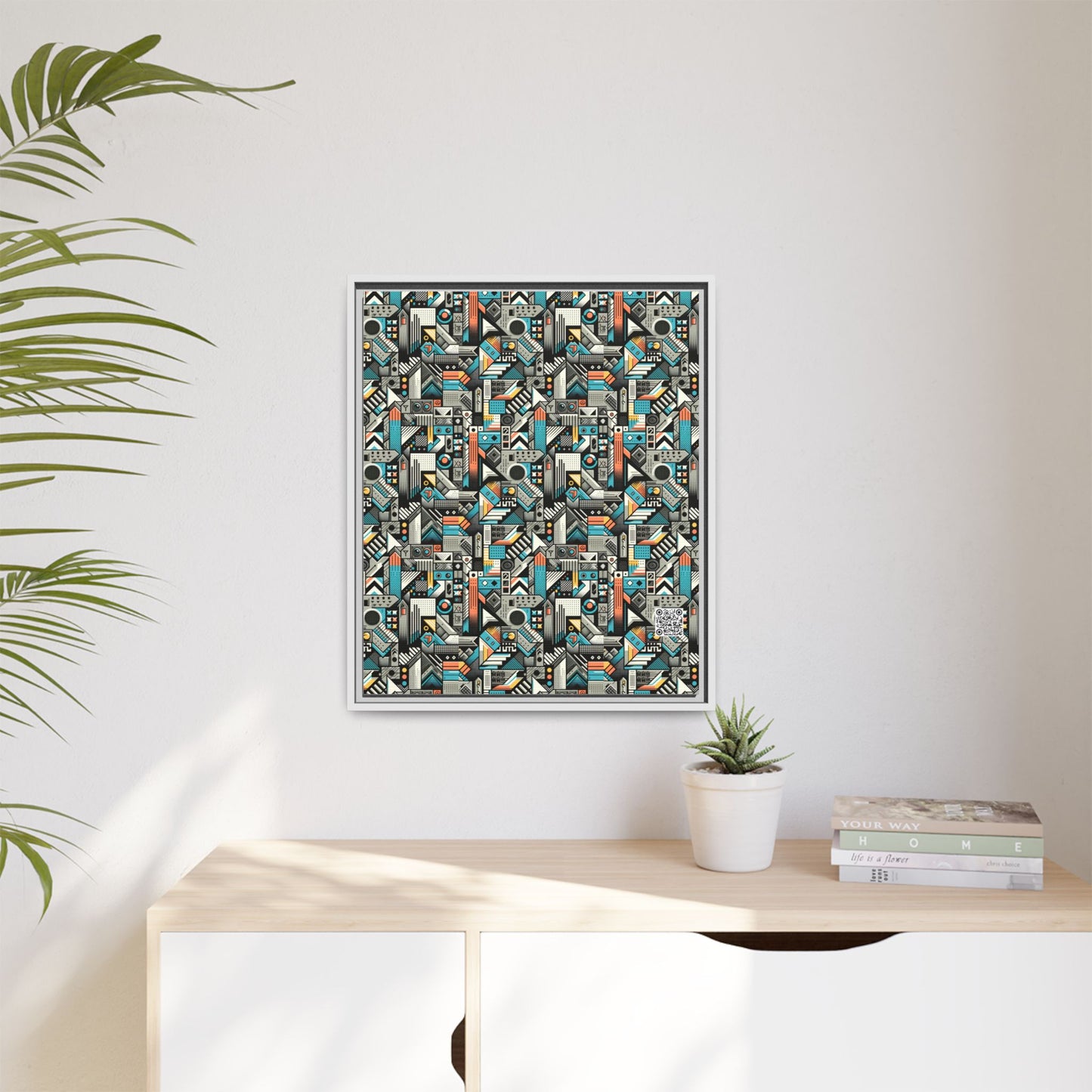 Digital Street Art Urban Street Style Matte Canvas, Framed (multi-color) - 8404 Design-81 B