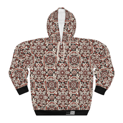 Neo Jomon Sculptural Aesthetics Artisanal Streetwear Pullover Hoodie - 8404 Design-55
