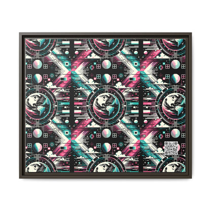 Digital Artistry Digital-native Streetwear Matte Canvas, Framed (multi-color) - 8404 Design-62 B