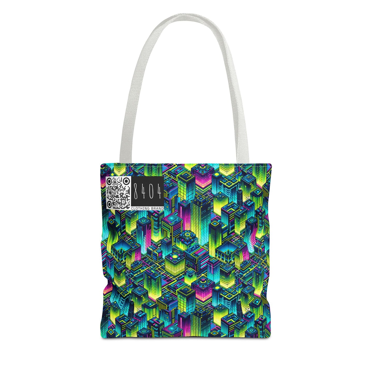 Tech-Infused Neon Tech-Forward Streetwear Tote Bag - 8404 Design-65
