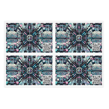 Digital Renaissance Tech-Forward Maximalism Sticker Sheets - 8404 Design-44