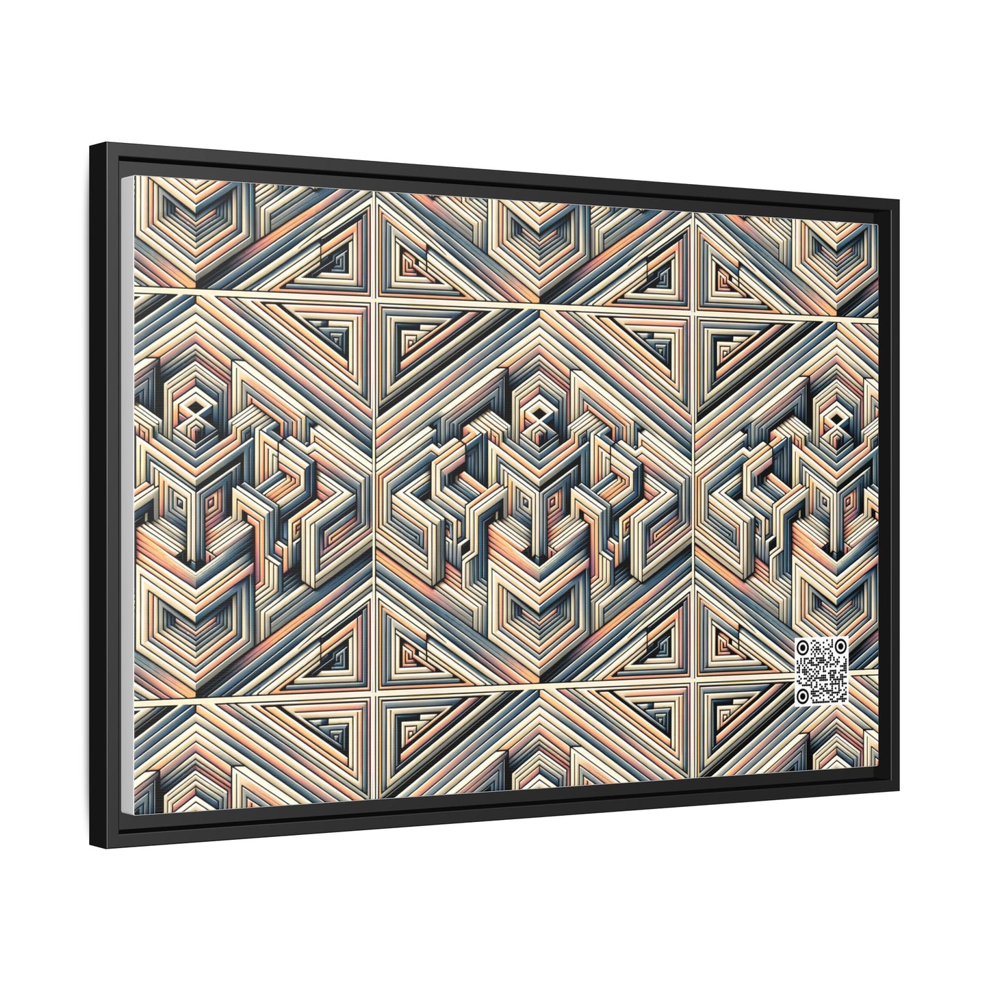 Tech Illusion Graphics Futuristic Artistry Matte Canvas, Framed (multi-color) - 8404 Design-52 A