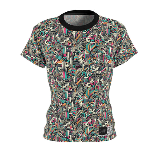 Digital Street Art Urban Street Style Women's Cut & Sew Tee - 8404 Design-74