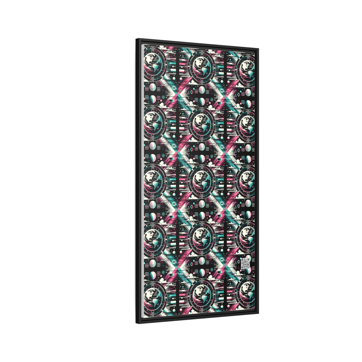 Digital Artistry Digital-native Streetwear Matte Canvas, Framed (multi-color) - 8404 Design-62 B