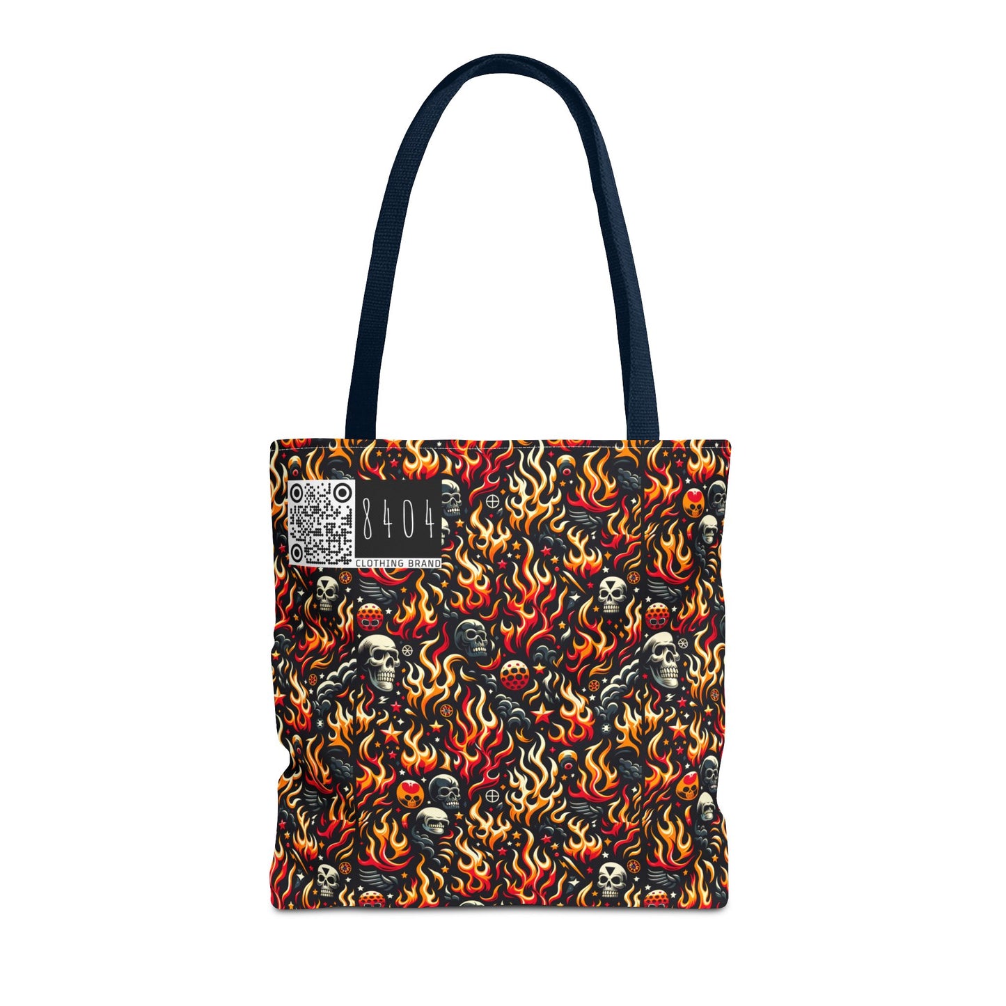 Flame Graphics Maximalist Streetwear Tote Bag - 8404 Design-76