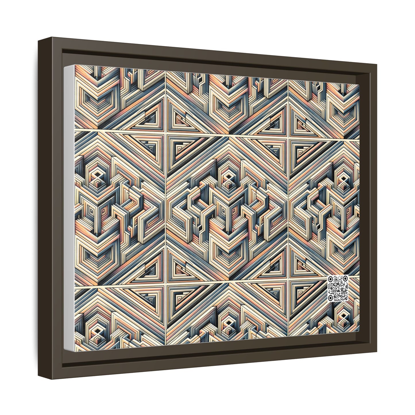 Tech Illusion Graphics Futuristic Artistry Matte Canvas, Framed (multi-color) - 8404 Design-52 A