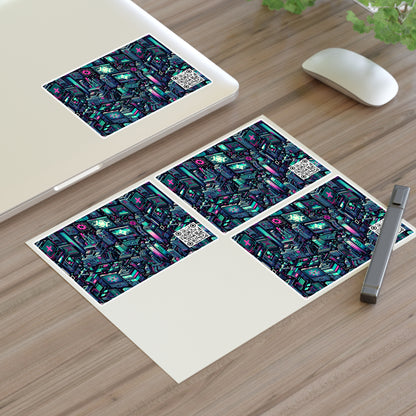 Digital Rebellion Tech-Inspired Streetwear Sticker Sheets - 8404 Design-58