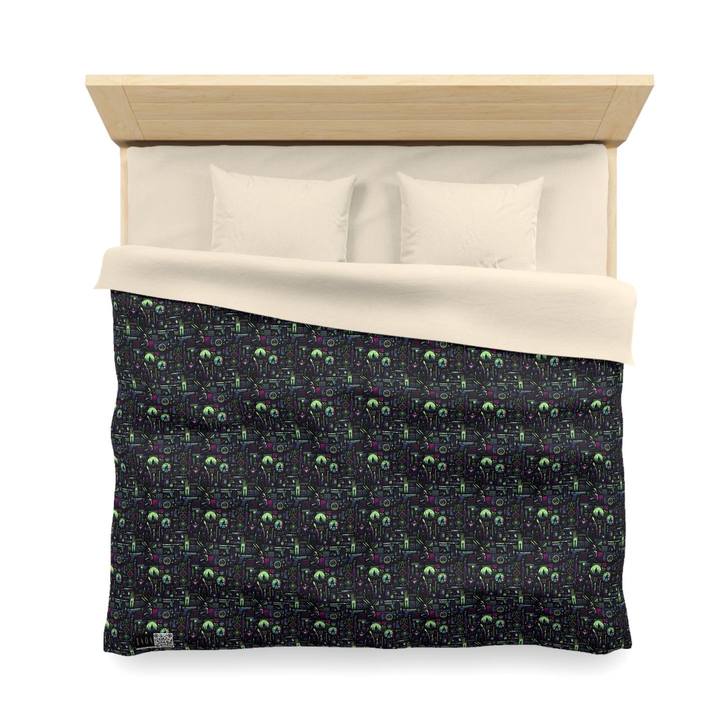 Tech Noir Futuristic Cyberpunk Microfiber Duvet Cover - 8404 Design-63
