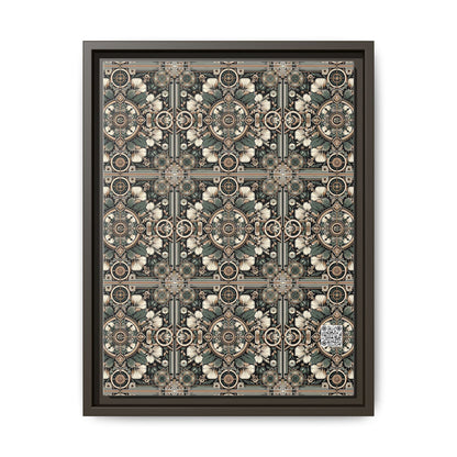 Cyber Garden Party Tech Garden Extravaganza Matte Canvas, Framed (multi-Color) - 8404 Design-66 A