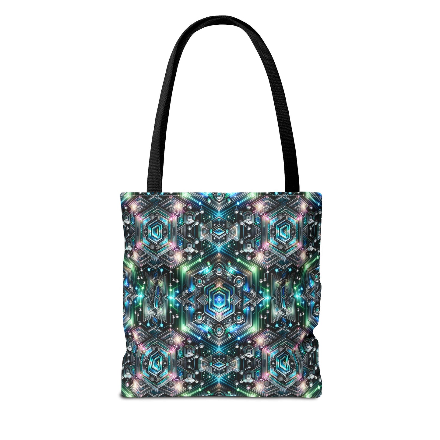 Tech-Infused Futurism Futuristic Tech Tote Bag - 8404 Design-63
