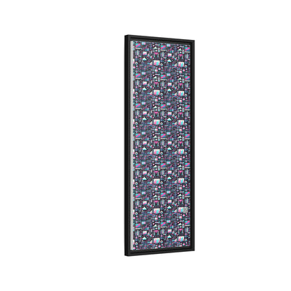 Digital Rebellion Youthful Streetwear with a Rebellious Digital Twist Matte Canvas, Framed (multi-color) - 8404 Design-71 B