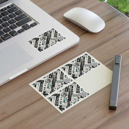 Tech-Infused Streetwear Tech-Forward Minimalism Sticker Sheets - 8404 Design-63