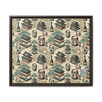 Cultural Artisanal Fusion Contemporary Cultural Elegance Matte Canvas, Framed (multi-Color) - 8404 Design-68 B