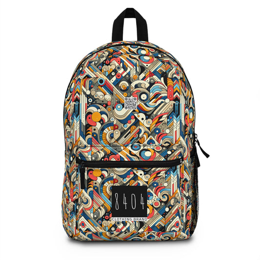 Abstract Graphic Art Modern Artistic Expression Backpack - 8404 Design-62