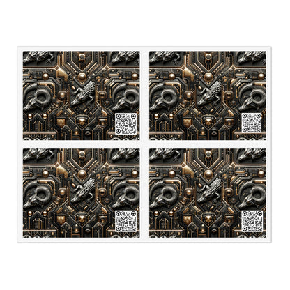 Tech Noir Fusion Sleek Tech Luxe Sticker Sheets - 8404 Design-62