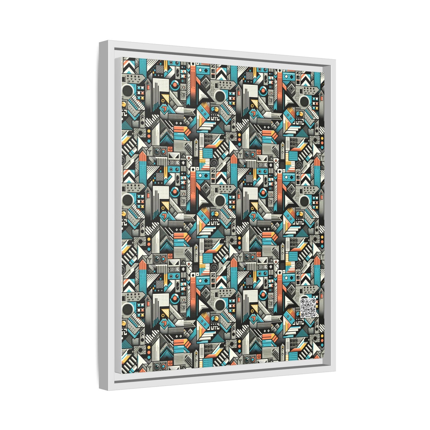 Digital Street Art Urban Street Style Matte Canvas, Framed (multi-color) - 8404 Design-81 A