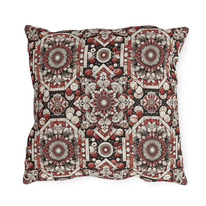 Neo Jomon Sculptural Aesthetics Artisanal Streetwear Outdoor Pillow - 8404 Design-55