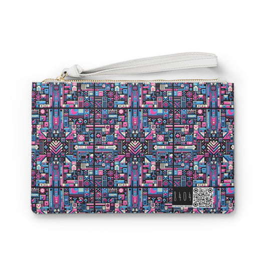 Digital Rebellion Youthful Streetwear with a Rebellious Digital Twist Clutch Bag - 8404 Design-65