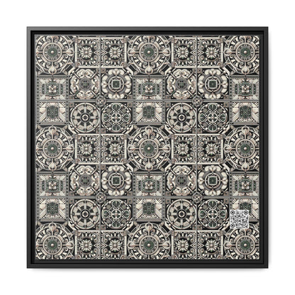 Cyber Garden Party Tech Garden Extravaganza Matte Canvas, Framed (multi-Color) - 8404 Design-45 A
