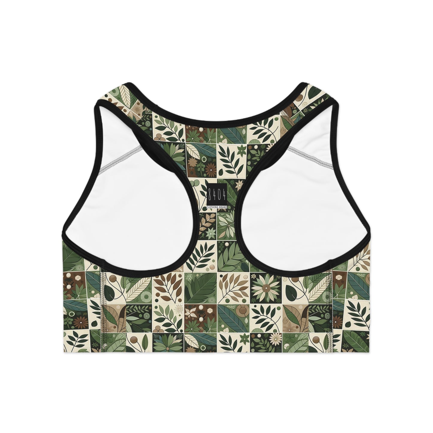 Streetwear Sustainability Environmentally Conscious Streetwear with a Natural Aesthetic Sports Bra - 8404 Design-57