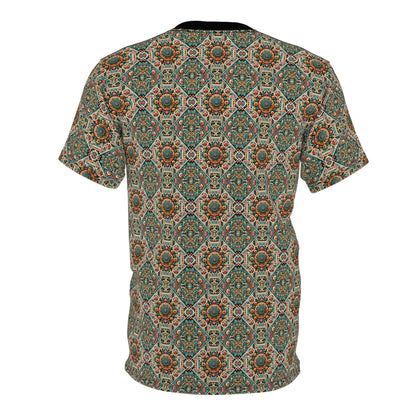 Cultural Fusion Tech Blend of Cultural Heritage With Tech-Inspired Elements Unisex Cut & Sew Tee - 8404 Design-74