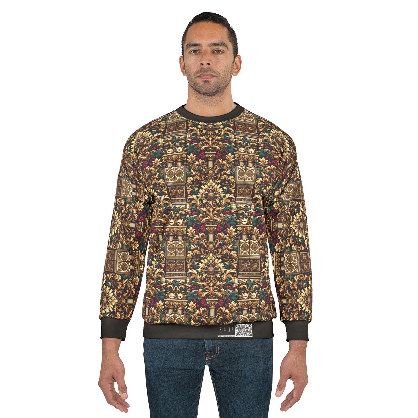 Digital Renaissance Modern Baroque Fusion Sweatshirt - 8404 Design-57